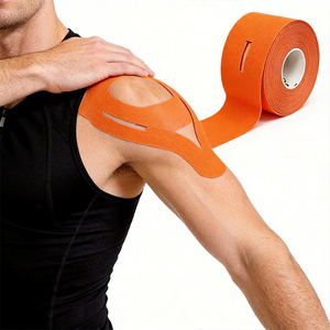 싱다 도매 통기성 운동 스포츠 키네시오 테이프 5cm * 5m 프린트 로고 탄력 치료 테이프 (물리치료용) - Product Image 1