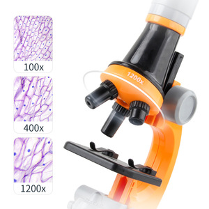 Children's 100X 400X 1200X LED <strong>Microscope</strong> Kit <strong>Biological</strong> Educational Toy for Home &amp; School Science Kids Gift - Product Image 5