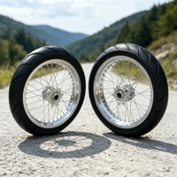 Kit de roues Supermoto pour Surron Ultra Bee 110/70-17 140/70-17 Avant Arrière Moto Tout-Terrain Moto Électrique Pièces de Rechange