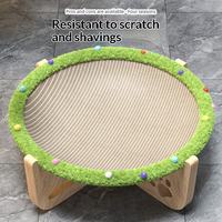 Lit trampoline d'été pour animaux de compagnie, tapis à gratter en sisal, chaise longue pour petit chien
