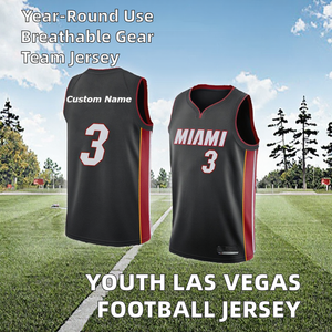 Nouvelle Saison Maillot de Football des Raiders de Las Vegas pour Garçons et Enfants en Gros 2 # Ashton Jeanty 98 # Crosby 89 # Bowers 34 # acksonVP 100% Polyester - Product Image 2