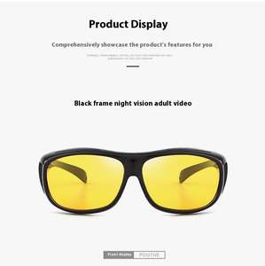 แว่นตาขับรถกลางคืน ป้องกันแสงสะท้อน มองเห็นชัดเจนในที่มืด เลนส์ปรับแสงสว่าง ขายดี - Product Image 6