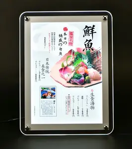 Battery power operated led picture frame crystal light box