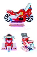 Machine de jeu de course de moto pour enfants à monnayeur, simulateur de conduite pour enfants avec écran LCD HD 19 pouces, pour centre commercial, salle d'arcade, FEC