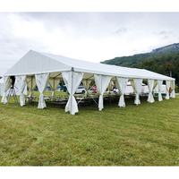 500 Personen Aluminium-Rahmen Festzelt Outdoor Hochzeit Party Event Zelte Hochbelastbares PVC Kommerzielles Großes Luxuriöses Weißes Zelt