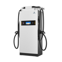 Estación de Carga Rápida para Vehículos Eléctricos Soongo de Alta Calidad, 60kw 120kw 180kw, Doble Conector, Montaje en Suelo, Cargador CCS2 DC