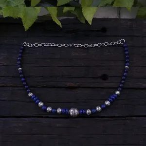 Joyería vikinga, collar vikingo, joyería de lapislázuli, joyería tribal, joyería étnica, luna bohemia, regalo único para ti - Product Image 4
