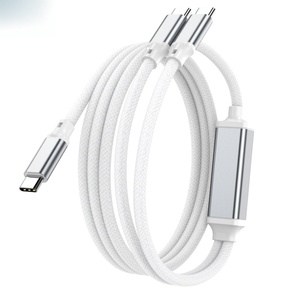 100W Hızlı Şarj 5A 20V PD Naylon Örgülü USB-C - Type-C Splitter Kablo, Alüminyum Alaşımlı Hızlı Şarj Kutusu ile - Product Image 6