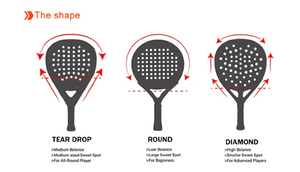 ไม้ตีเทนนิสทำจากคาร์บอนไฟเบอร์3K 12K 18K เพชรตามสั่ง - Product Image 4