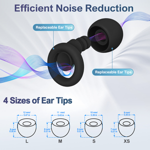 Tapones para los Oídos con Doble Silenciación, Patentados en la UE, Protección Auditiva, Cancelación de Ruido, Reutilizables, de Silicona, para Dormir y Festivales - Product Image 3