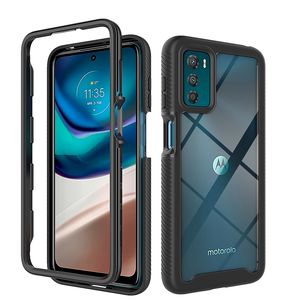 Marco de goma armadura Triple a prueba de golpes, funda de teléfono acrílico transparente para Motorola <span class=keywords><strong>Moto</strong></span> G42 G51 G71 <span class=keywords><strong>Power</strong></span> Pure 5G 2022, funda de parachoques - Product Image 1