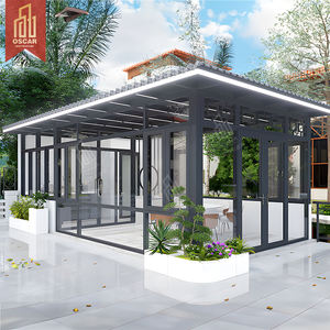 OEM casas prefabricadas estructura de acero casa de cristal sol hogar sala de estar moderno contenedor <span class=keywords><strong>restaurante</strong></span> - Product Image 2