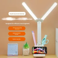 Lampe de bureau pour l'étude de la protection des yeux Lampe de lecture rechargeable pour chambre d'enfant à piles LED pour dortoir d'étudiant