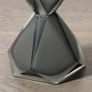 Modern Geometric Metal Side <b>Table</b> – Diamond Shape Accent <b>Table</b> Contemporary Luxury Faceted Geometric Diamond Shape - Product Image 6