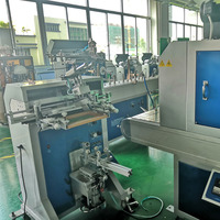 Máquina de impresión de botellas redondas cilíndricas, máquina de impresión de pantalla de seda, Impresión manual en botella de vidrio de plástico, logotipo, impresora de Fecha