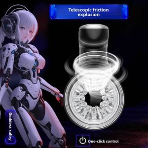 Dispositivo Portatile per Masturbazione Maschile con Coppa Telescopica a Frizione, Modello MV052 OEM - Product Image 6