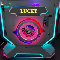 Machine à prix de type Grande Roue de la Fortune, direct usine, à fort potentiel de profit, jeu d'arcade à la roue de la fortune pour 1 joueur avec boîte mystère, pour parc d'attractions