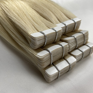 เทปต่อผมคุณภาพสูง ผมแท้แบบ Remy Virgin  ขนาด 24 26 นิ้ว เกรด 10A สีบลอนด์ ผมยาวแบบเทปต่อ - Product Image 6