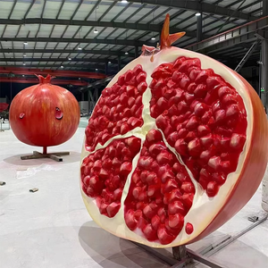 Usine personnalisé fruits grenade Sculpture grande statue <span class=keywords><strong>en</strong></span> fibre de verre à bas prix pour décoration de <span class=keywords><strong>jardin</strong></span> fruits déco - Product Image 2
