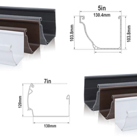 Échantillon gratuit de Saner Gouttière en PVC pour toiture de bâtiment Système de drainage des eaux pluviales Gouttières pour la maison