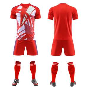 Custom Sublimatie Voetbaltenues Set Trainingspakken Snel Droogend Ademend Polyester Voetbalshirt - Product Image 4