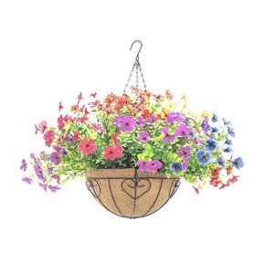 Pot de fleurs suspendu en alliage d'aluminium en forme de palmier de coco 2L, résistant à la rouille, pour la décoration du jardin et du balcon - Product Image 5