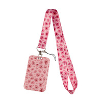 WOWEI Love Quotes ID Badge e porta portafoglio chiavi identificativi portafoglio telefono Premium cordini floreali per donna/uomo