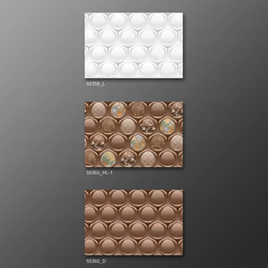 3D Interior Decoration 300x450mm Glossy Shining 30x45cm Designer Ceramic Wall Tiles 12x18 Ideal for Commercial Apartment Supply - Product Image 1