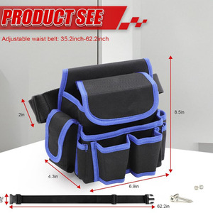 Borsa Porta Attrezzi da Cintura a Sgancio Rapido per Elettricisti, Carpentieri e Lavori Edili - Product Image 6