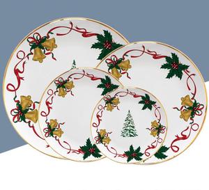 Factory Printed Holiday Dinnerware <b>Set</b> Christmas Party Plates <b>Set</b> Tableware Christmas Themed Ceramic <b>Dinner</b> Party - Product Image 6