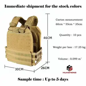 Oxford Fitness Plate Carrier Gym Weighted Vest Tactical Cross Fit Weight Vest