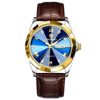 Jam Tangan Kulit Asli Pria BINBOND B4121, Dial Mewah, Tahan Air
