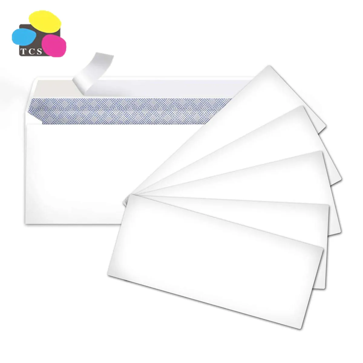 2019 Universele 500 stks/doos Portemonnee self seal 80gsm FSC papier Envelop met venster