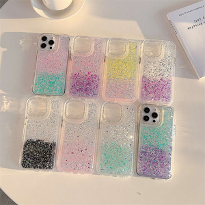 Accesorios de Lujo para Teléfonos Móviles para iPhone 16 Pro Max 17 Air 15 14 13 Fundas Para Celular Epoxy de Doble Color - Product Image 1