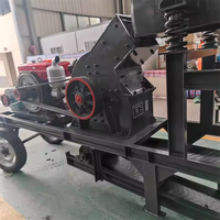 Offre Spéciale combiné concasseur de pierres concasseur à marteaux diesel Mobile concasseur en acier pour sable gravier et brique de ciment concasseur