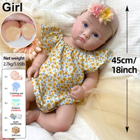 Poupées Reborn Réalistes de 45 cm, Édition Exclusive Niveau Artiste, Vente en Gros, Poupées Bébé en Silicone Anatomiquement Correctes pour Filles