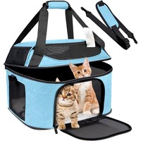 Sac de transport portable Kinghon Fashion pour petits chiens et chats, en tissu Oxford respirant et souple, confortable, à porter à l'épaule