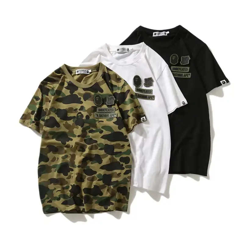 2021 New Arrival Bape Shark Camouflage Graphic Tshirt with High Quality unisex shirt summer shirt