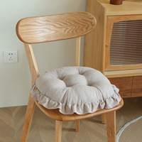 Coussin de siège épais et chaud, lavable, design en dentelle, pour chaise de bureau, confort pour longues sessions, décoration confortable pour la maison et le salon