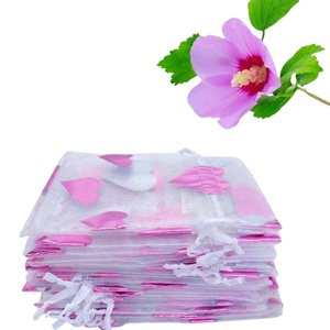 Fournisseur d'usine en gros – Petit sac cadeau en organza transparent avec cordon de serrage pour mariage et fête - Product Image 1