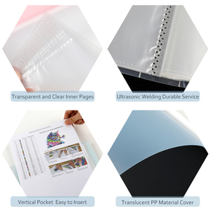 Bán Hot A2 kim cương lưu trữ bức tranh cuốn sách 60 Lượt xem nghệ thuật danh mục đầu tư trong suốt HD 30 trang bảo vệ cửa hàng thư mục - Product Image 3