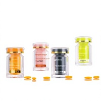 Bouteille en acrylique transparente de qualité pharmaceutique pour emballage de capsules NMN, 30 ml, flacon de complément alimentaire DC30N double couche