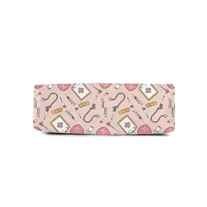 Trousse à crayons et étui à stylos en tissu imprimé sur le thème <span class=keywords><strong>des</strong></span> soins médicaux pour garçons/filles - Le cadeau idéal, motif dessin animé 2D plat, fournitures scolaires et de bureau pour enfants - Product Image 3