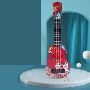 Jouet musical éducatif en plastique ABS pour débutants, avec fonction de simulation de chant et de jeu de guitare, cordes à pincer, 5 diapasons - Product Image 5