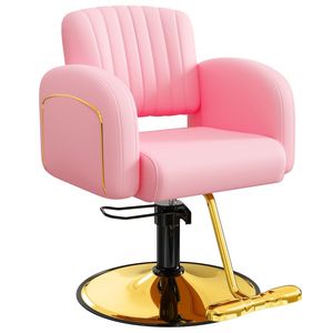 Sillón de Barbería Plegable de Cuero Moderno con Bomba Hidráulica Grande para Salón de Belleza - Product Image 3