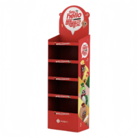 Support de présentation de collations personnalisé Ray, présentoirs pliables pour bonbons, présentoirs pour supermarchés, présentoirs pour barres chocolatées
