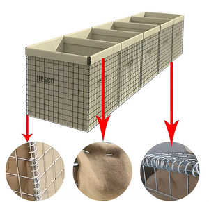 Mur de gabions soudés robustes pour barrière défensive et bastion de protection - Product Image 2