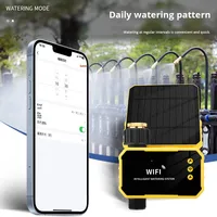 Dispositivo de riego de flores automático con energía Solar con Control remoto WiFi, rociador atomizador de plástico ajustable Universal para jardín