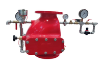 Équipement de protection incendie XF Flexible fonte ductile alarme incendie humide clapet anti-retour 4 "ZSFZ150 Fujian enduit de poudre