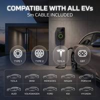 XTEVSE Fabrikpreis 7,6kW Intelligenter Wandmontierter EV-Lader für TESLA 7,6kW Wallbox Heimgebrauch Schneller NACS EV-Lader für ID.4 ID.5
